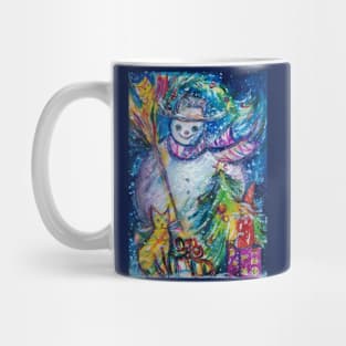 SNOWMAN ,CHRISTMAS TREE, OWL AND TOYS Winter Fun Mug